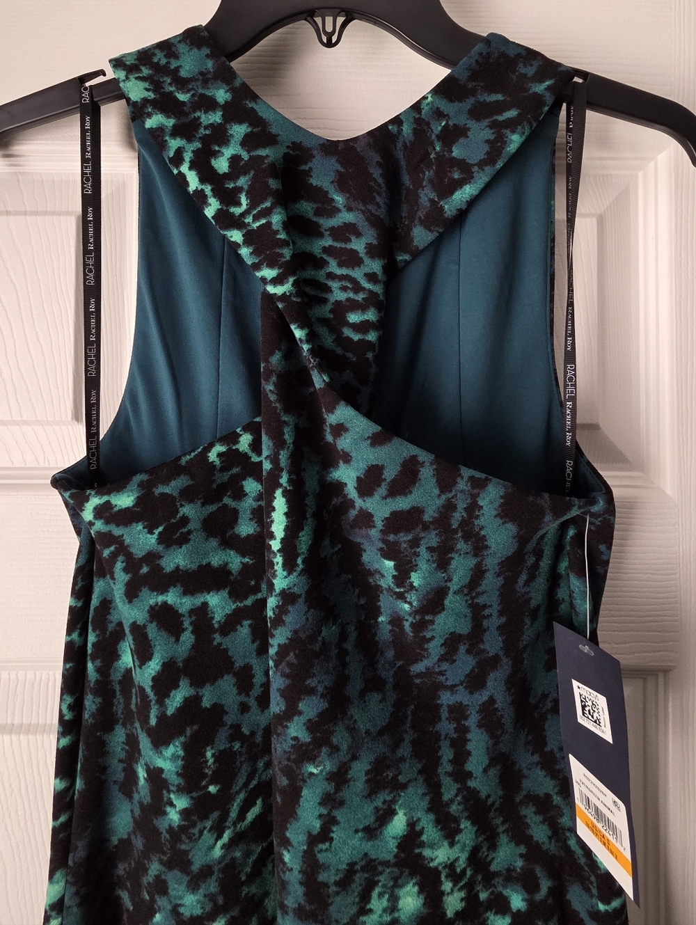 NWT Rachel Rachel Roy Twisted Neck Animal Print Maxi Dress S - Picture 8 of 16